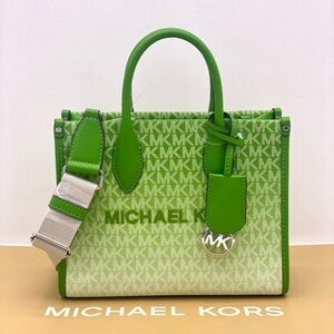 Michael Kors Mirella Small Ombré Signature Logo Crossbody Bag